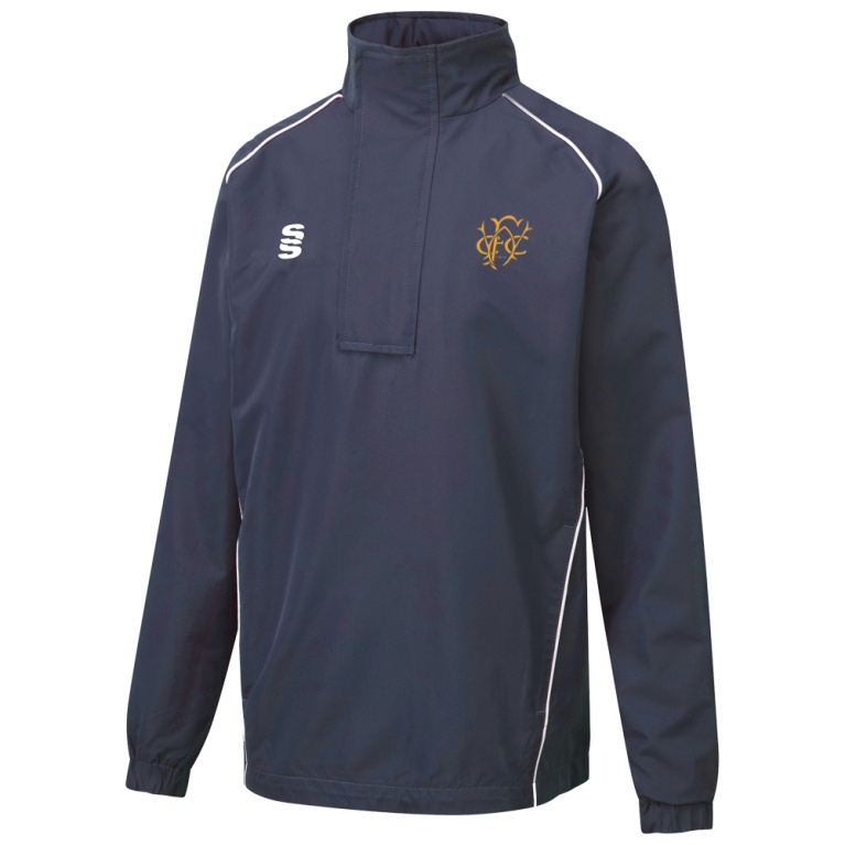 Women's Dual Curve 1/4 Zip Rain jacket : Navy